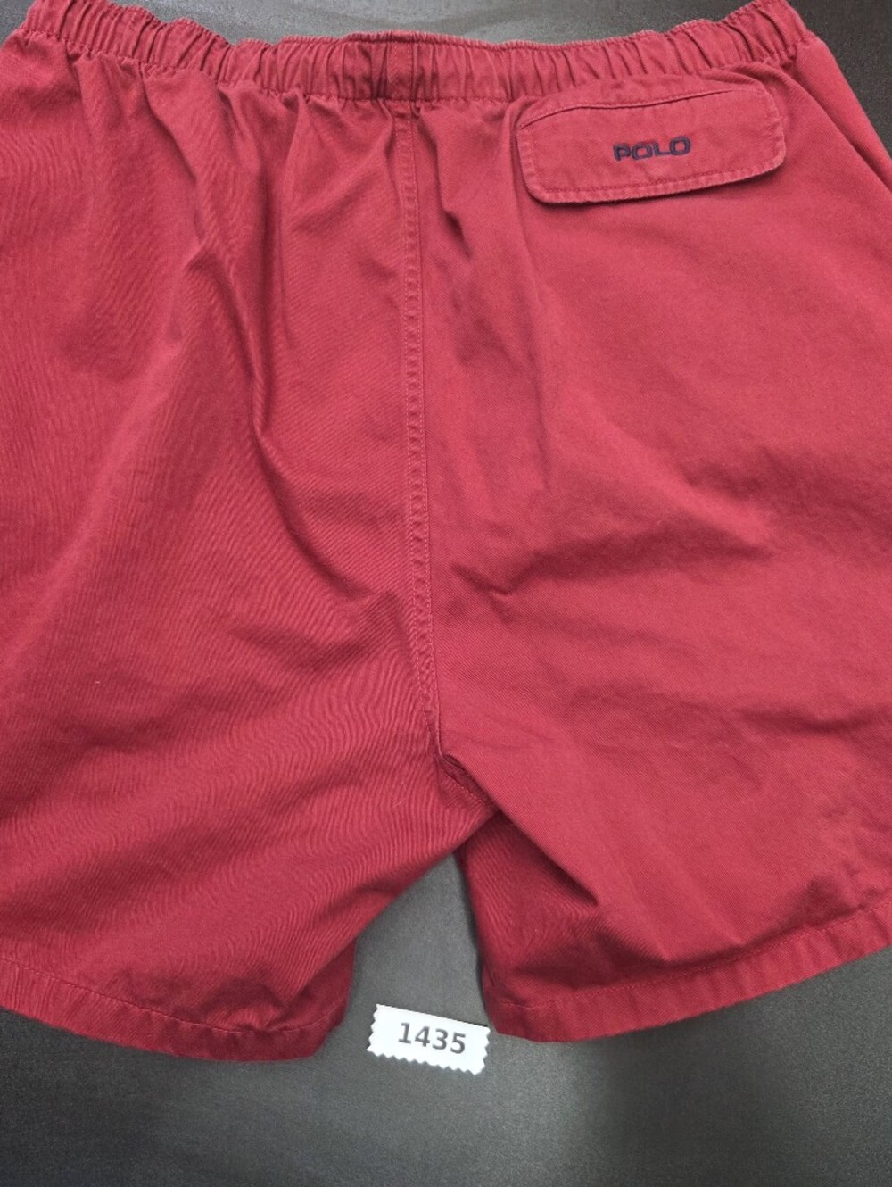 Polo Ralph Lauren Mens Red Drawstring Cotton Shorts XL Vintage Beach Casual 1435
